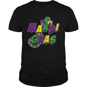 Mardi Gras Clown Hat And Beads Shirt